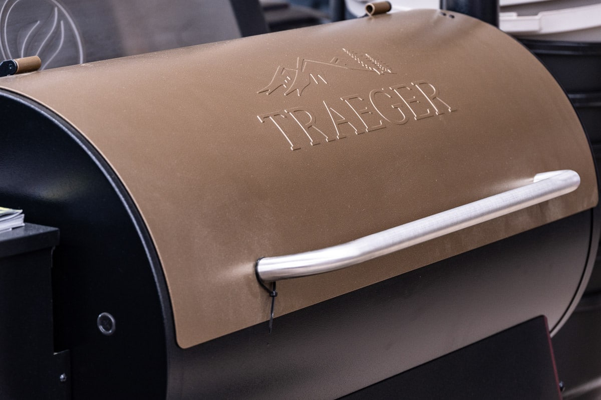 Traeger wood pellet grill for outdoor cooking at George's Paint & Hardware in Hayesville, NC.