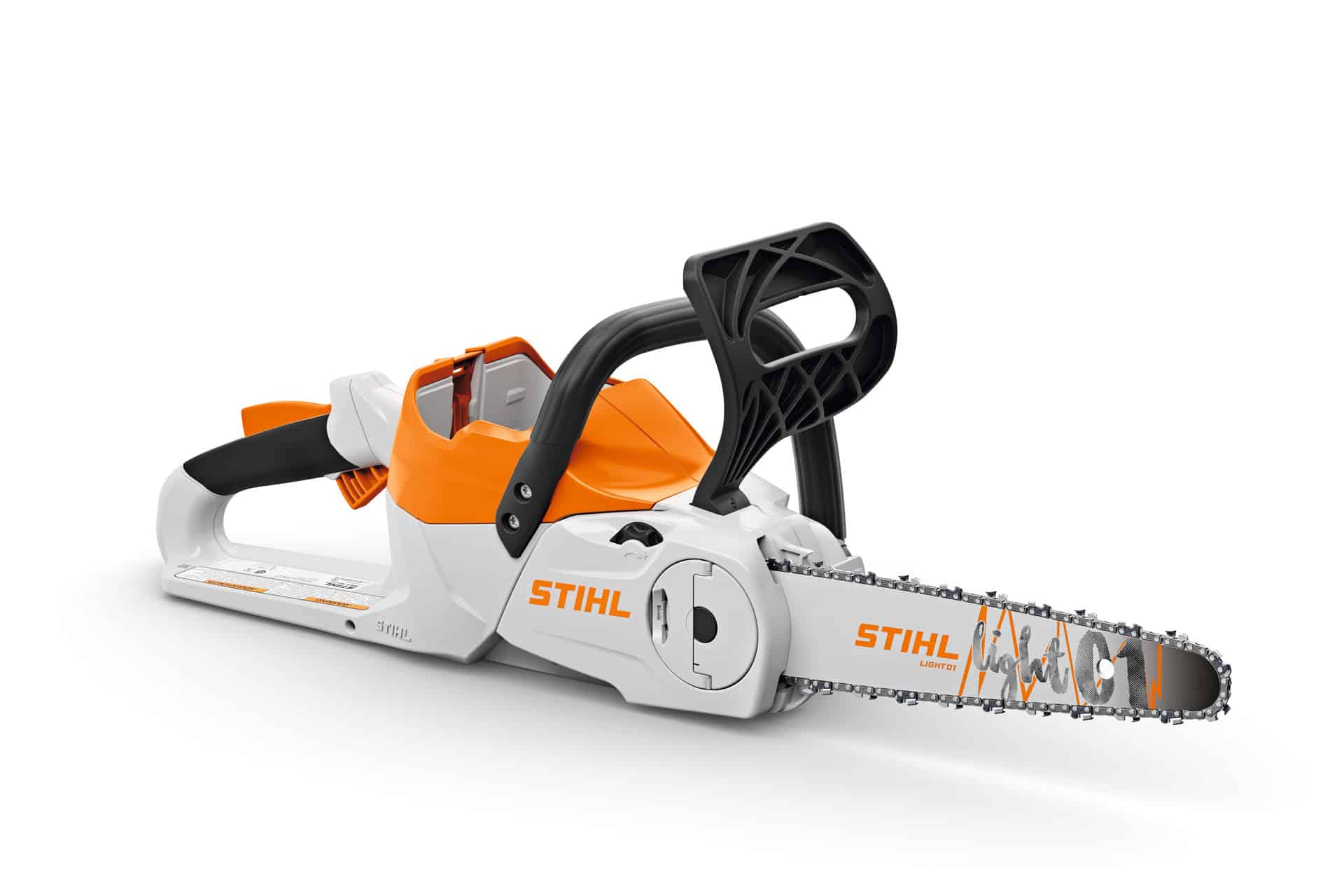 STIHL MSA 70 C-B battery chainsaw on a white background